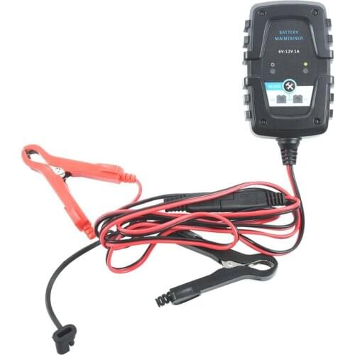6V 12V 1Amp Trickle Battery Charger Automotive Battery Maintainer Smart Float for Auto Car Motorcycle Lawn Mower ATV RV SUV Golf