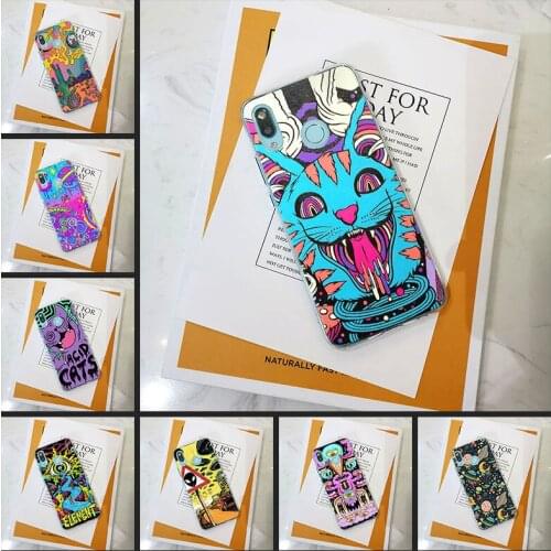 Back Cover For Huawei Nova 2i 3 3I 3E 2 Lite Plus 4 4E 5 Abstract Cat Art Phone Case Silicone For Huawei Nova Smart Lite 2017