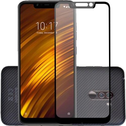 75 Pcs/Lot 2.5D Premium Tempered Glass for Xiaomi Pocophone F1 Full Coverage Screen Protector Protective Film for Xiaomi Poco F1