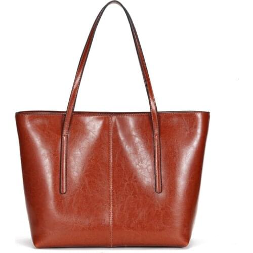 Women Handbags Luxury Designer Large Capacity Causal Tote Bag Vintage Splity Leather Cowhide Shopping Shoulder Bags For Women