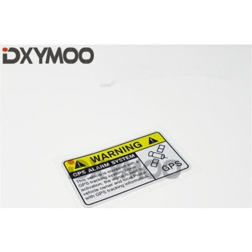 1PCS Car Styling Vinyl Tape Warning GPS Tracking Security System Funny Letter Auto Window Stickers 10x4cm