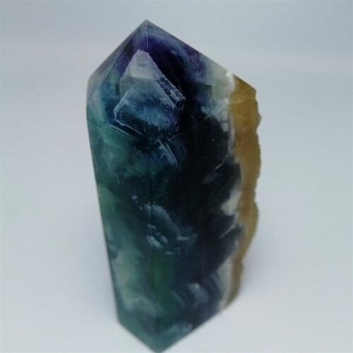 1PC Natural Green Fluorite Crystal Point Rare Beautigul Mineral Ornament Magic Repair Healing Wand Home Decoration