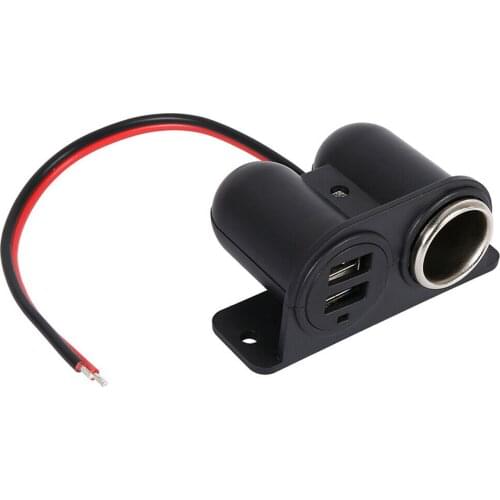 12/24V Dual USB Car Charger Universal 3.1A Fast Charging Cigarette Lighter Socket Charger With Over-Load Over Current Protection