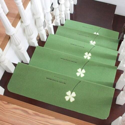 5PCS Non-Slip Staircase Pads Step Mats Stair Carpets Treads Rugs Pads for Home decor Bathroom Protector Pad