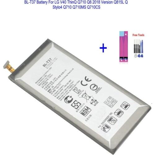 1x 3300mAh BL-T37 BLT37 Battery For LG V40 ThinQ Q710 Q8 2018 Version Q815L Q Stylo4 Q710 Q710MS Q710CS + Repair Tools kit