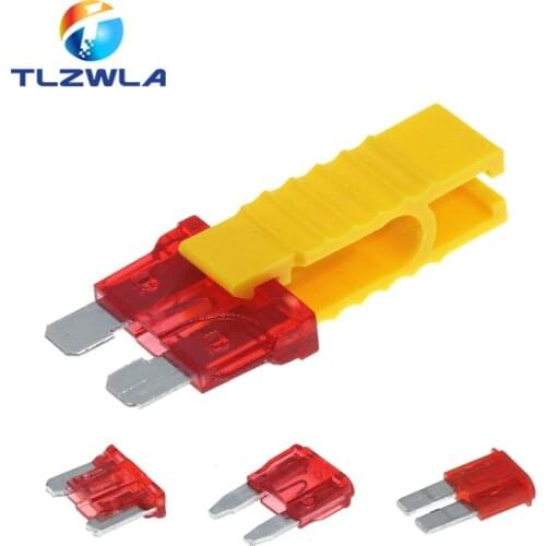 2pcs Blade Fuse Puller Car Automobile Fuse Clip Tool Extractor for Car Fuse Holder Yellow Car Fuse Extractor Small Medium Clip