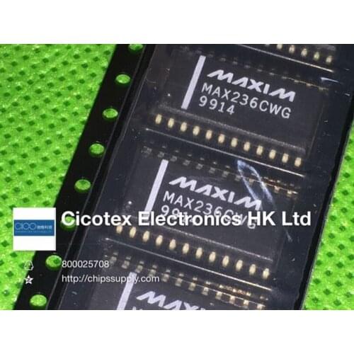 3pcs/lot MAX236CWG+T SOP24 IC RS-232 DRVR/RCVR 24-SOIC MAX236CWG