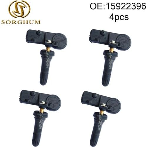 4pcs 15922396 25920615 13586335 TPMS Tire Pressure Sensor For Chevrolet Silverado Suburban Tahoe raverse