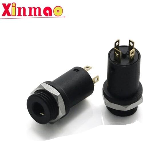 5 PCS 3.5mm 4 Channel Female Headphone Stereo Jack Panel Mount Connector Audio Video Vertical Socket Gold Plated High Quality