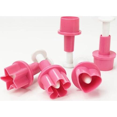 5Pcs Cake Molds Cake Decoration Tool Embossing Die Biscuit Cutter Food Grade Plastic Baking Accessories Kitchen Supplies