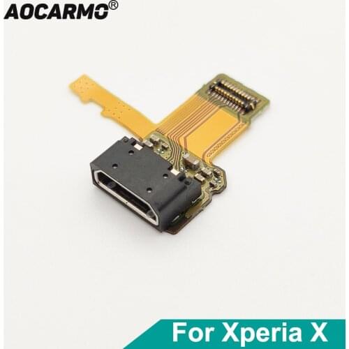 Aocarmo For Sony Xperia X F5121 F5122 USB Charger Charging Port Dock Connector Flex Cable