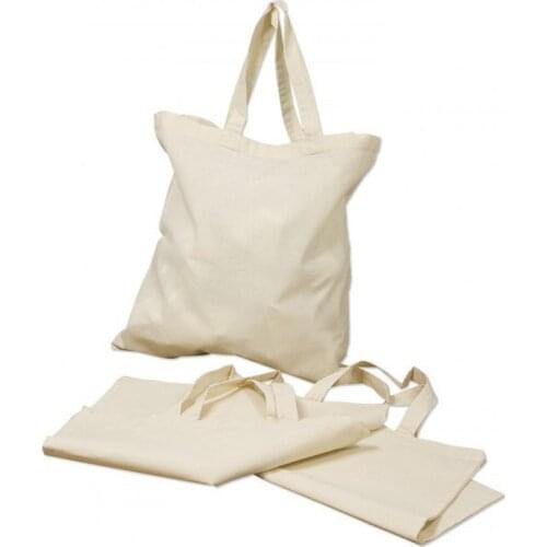 White Colour Nature Handbag Tote Cotton Bag Wholesale Custom Canvas Green Shopping Bags Shoulder Bag