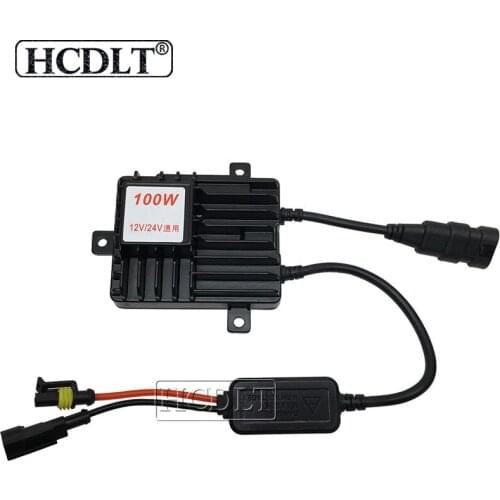 HCDLT 2PCS AC 24V 100W HID Slim Ballast Block Ignition High Power Conversion Ballast For Truck Xenon Headlight Lamp H1 H3 H7 H11