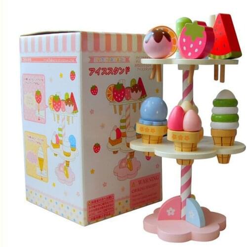 Baby Toys Simulation Magnetic Ice Cream Wooden Toys Pretend Play Kitchen Food Baby Infant Toys Food Birthday Christmas Gift Rat