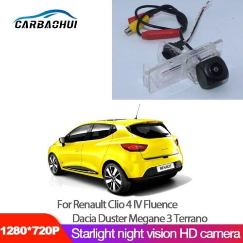 Full HD 1080P Fisheye Lens Car Reverse Backup Rear View Camera For Renault Clio 4 IV Fluence Dacia Duster Megane 3 Terrano