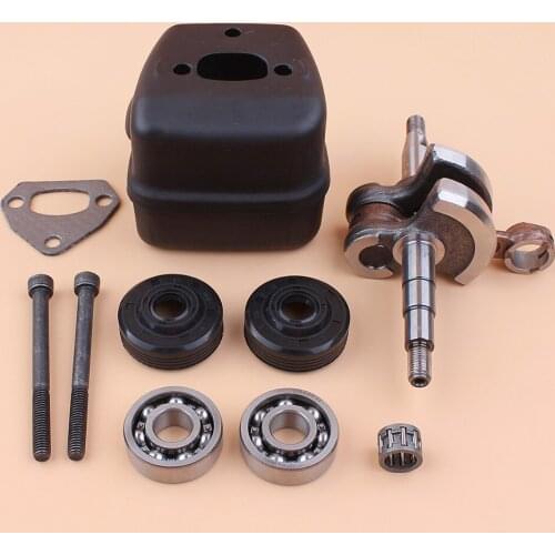 Crankshaft Crank Bearing Oil Seal Muffler Bolt Gasket Kit For HUSQVARNA 142 141 137 136 41 36 Chainsaw Parts 530056363