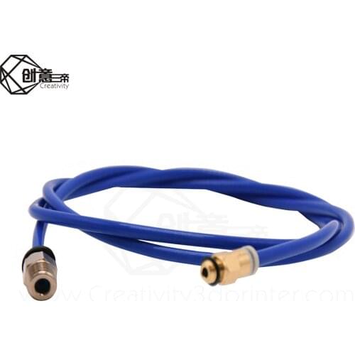 Creativity Bowden PTFE Tubing 1M+1Pcs Quick Fitting+1Pcs Straight Pneumatic Fitting Push to Connect for 3D Printer Tube 1.75mm