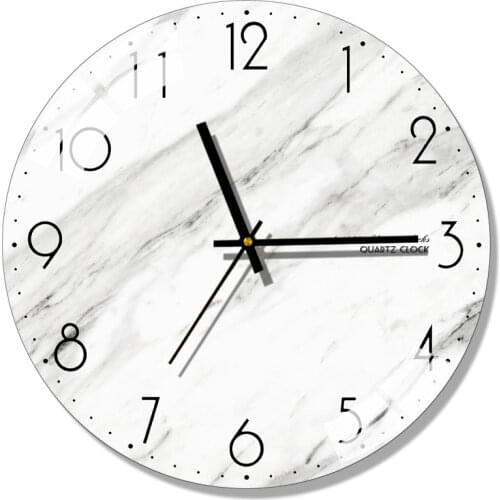 Creative Nordic Wall Clock Modern Design Silent Wall Watches Home Decor Glass Clocks Mechanism Living Room Decor Bedroom Gift