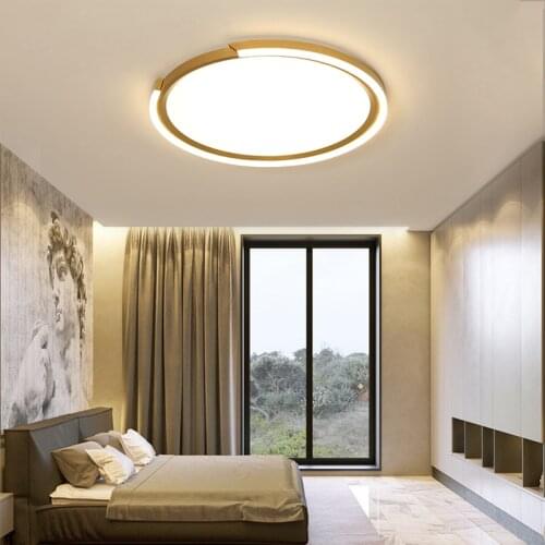 Round Led ceiling light For living room lights Dining bed room plafon led ceiling lamp Metal+acrylic modern led ceiling lights