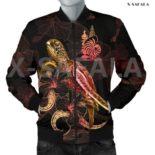 Hawaii Tattoo Viking Animal 3D Over Printed Men Unisex Bomber Jacket Zipper Casual 1 Harajuku Streetwear Tracksuits Thick Coats