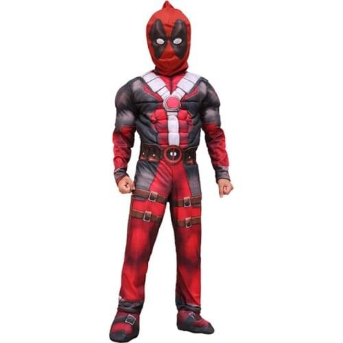 X Men Deadpool Cosplay Clothing Halloween Childrens Day Anime Party Performance X-Men Muscle Hero Clothes Christmas Costume