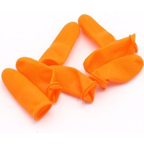 Natural Latex Finger Cots Anti-Static Non-slip Granule Finger Set High Quality Dust-free Waterproof Rubber Gloves Tools 10pcs