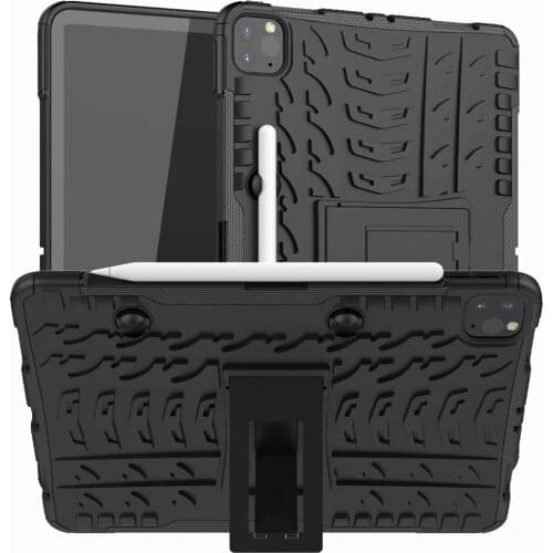 For Apple iPad Pro 11 Inch 2020 Shockproof Stand Cover Armor Case Hybrid Soft Silicone TPU+Hard Pc Protective Back Shell Coque