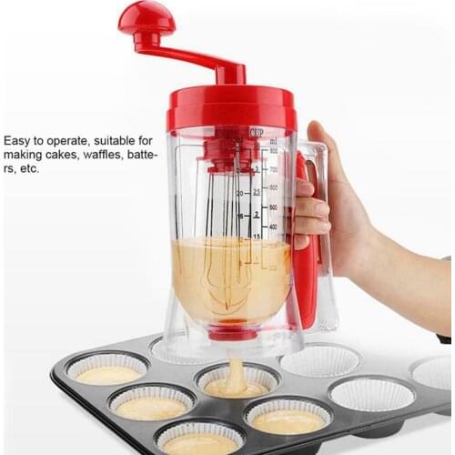 Kitchen Machine Hand-held Manual Pancake Cupcake Batter Mixer Dispenser Blender Machine Baking Tool Kitchen Appliance