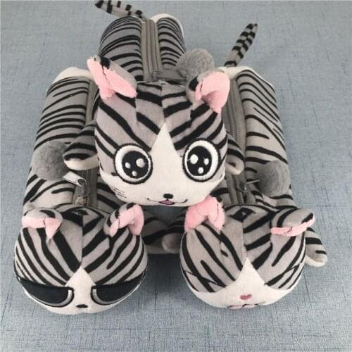 Cute 1X Random Feature, Plush Cotton 24CM CAT Coin Wallet BAG Purse , Pocket Coin Purse Case BAG Pouch