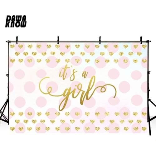 DAWNKNOW Girl Birthday Vinyl Photography Background For Baby Cartoon Bear Photo Shoot Backdrop For Wedding Photo Studio G1016