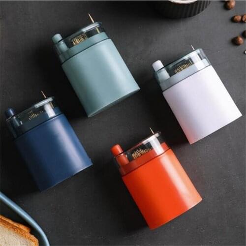 1PCS Creative Automatic Pop-up Toothpick Holder Portable Toothpick Container Restaurant Household Table Toothpick Storage Box