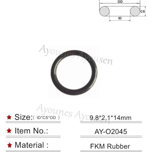 100pieces fuel injector oring 9.8*2.1mm for Fuel Injector Cap Seal For Honda Car Replacement Parts(AY-O2045)
