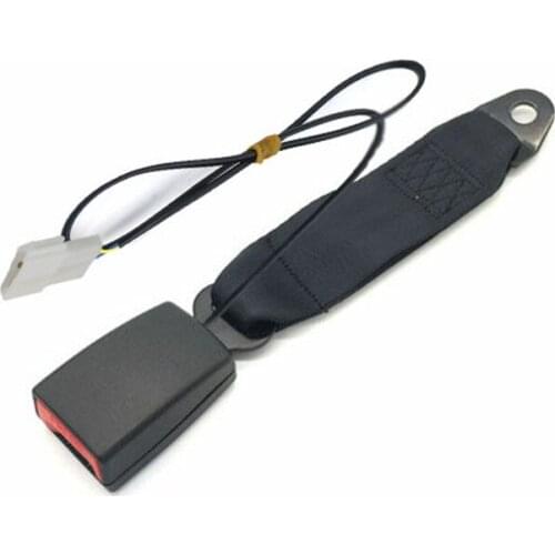 7/8" Camlock Auto Car Front Seat Belt Buckle Padding Socket Plug Connector with Warning Cable