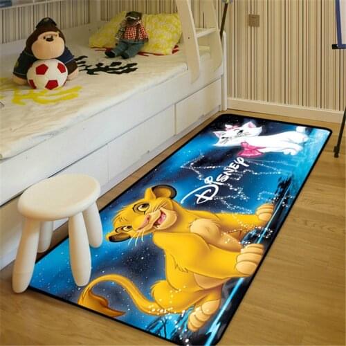 80x160cm Disney The Lion King Baby Play Mat Anti Slip Mat Cartoon Printed Pattern Carpet Bathroom Door Living Room Rug