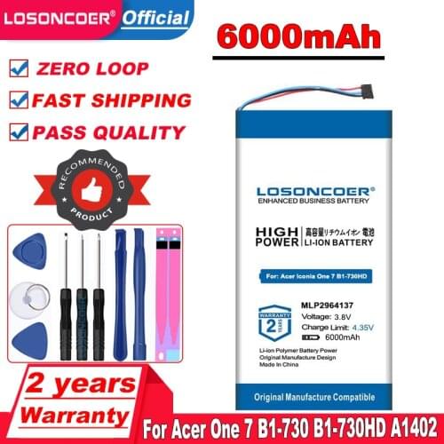 For Acer lconia One 7 B1-730 B1-730HD A1402 3165142P C2-X1-a8 A1402 B1-730HD-170L 1CIP3/65/138 KT.0010F.001 MLP2964137 Battery