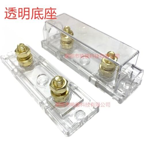 Free Shipping 10PCS Auto Fuse Holder 150A/180A/200A/250A/300A350A/400A Large Forkbolt Car Fuse With Base