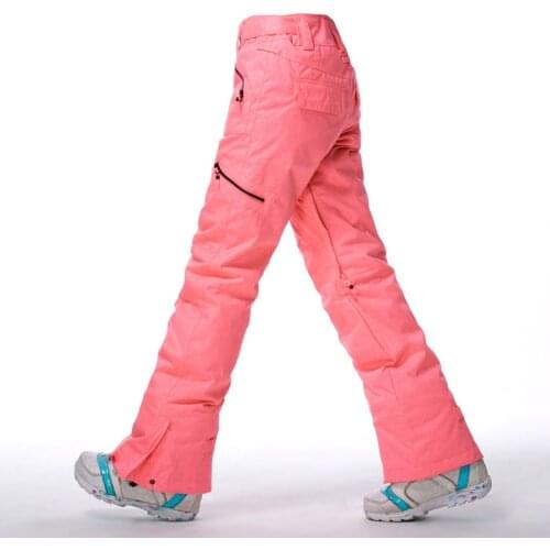 Denim Texture Snow Pants Snowboarding Suit Wear 10K Waterproof Windproof Breathable Winter Outdoor Sports Ski Trousers for Women