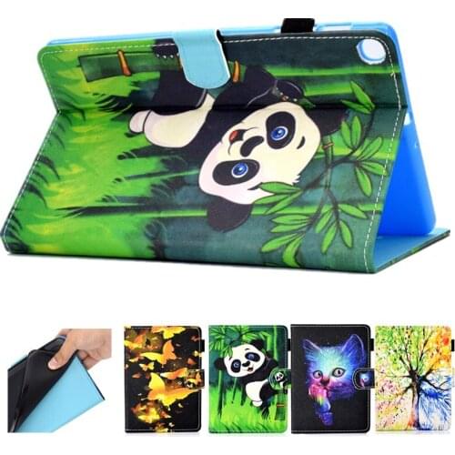 Printed Wallet Cases for Samsung Galaxy Tab A 2019 SM-T510 SM-T515 T510 T515 Tablets stand Soft cover for Tab A 10.1'' 2019 case