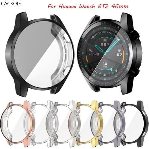 TPU Case for Huawei watch GT 2 46mm Case Screen Protective watch Cover Huawei GT2 soft Plated All inclusive bumper Cases