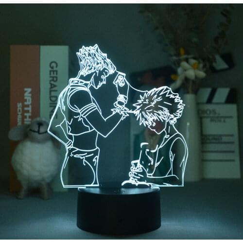 Hunter X Hunter Hisoka And Killua Zoldyck 3D LED Illusion Night Light Anime Lamp for Bedroom Decor Kids Birthday Gift Art Manga