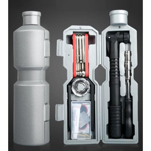 Bike Repair Tools Key Wrench Tire Patch Mini Pump Fixed Set for Road Bikes