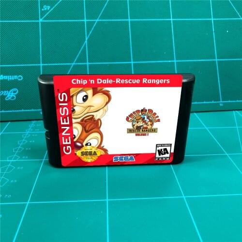 Chip 'n Dale- Rescue Rangers 1 - 16 bit MD Games Cartridge For MegaDrive Genesis console