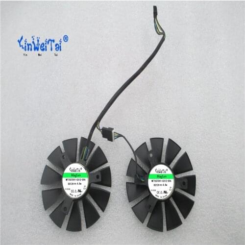 T128010BH 12V 0.25A PLD08010S12HH PLD08010S12H 8010 DC 12V 0.35A Cooling Fan For MSI XFX HD6790 6850 6870 R6750 Graphics Card Fa