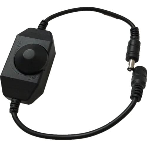 Mini LED Brightness Adjust Switch Dimmer Controller with DC for 3528 5050 5630 Single Color LED Strip Light LED Dimmer 12V