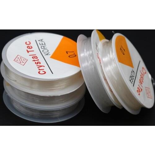 1/10rolls 0.5/0.6/0.7/0.8/1mm clear Nylon Strong stretch cord Jewellery thread beading Elastic line fishing wire jewelry making