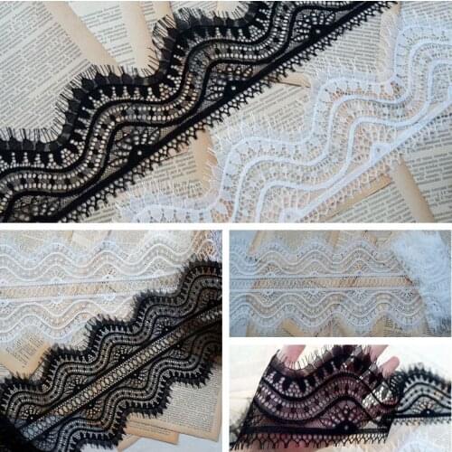 New High-grade Hollow Eyelash Lace DIY Wedding Veil Stitching Shoulder Strap Underwear Panty Stitching Accessories RS3341