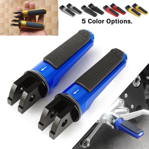 Front Foot Pegs Footrests for Yamaha MT07 MT09 Tracer FZ6 Fazer NIKEN FJR1300A FJR1300AS XSR700 XSR900 SCR950 XJ6 Honda CB1100
