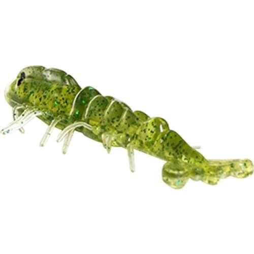 PHAT FISH 5Pcs 90mm 5.4g Fishing Lure Shrimp Tail High Quality Soft Artificial Baits