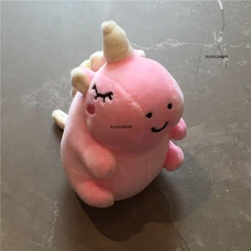 Middle 12cm horse Plush toy , Sweet Keychain animal kids Plush Toy doll