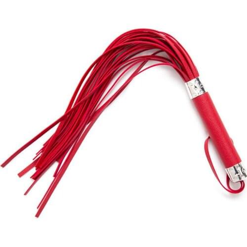 Sex Toys Flirting Leather Whip Red Leather Bondage Sex Toy Whips Whips